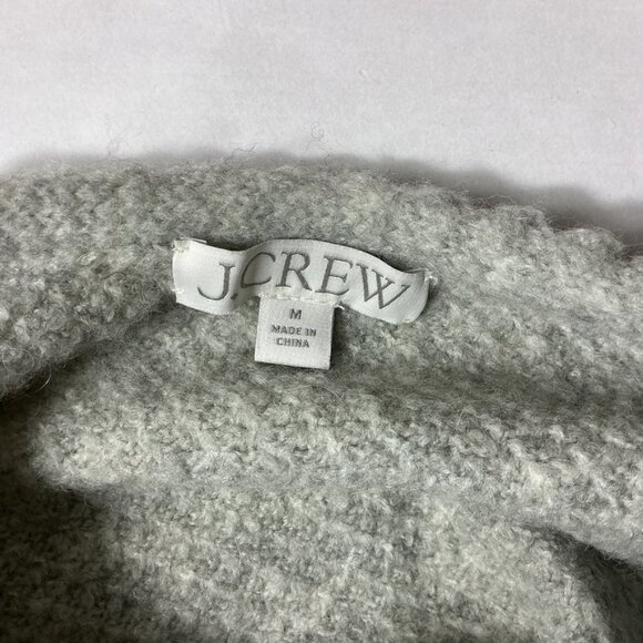 J. Crew Gray Odette Sweater Lady Jacket With Jewel Buttons M - Picture 6 of 8